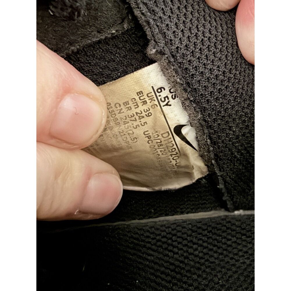 Air Force 1 Low LE Triple Black 2020 6.5 Kid 8 Women 6.5 Men Casual AF1 Sneakers - Picture 2 of 8